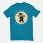 The Spy With The Golden Tail-Womens-Fitted-Tee-glitchygorilla