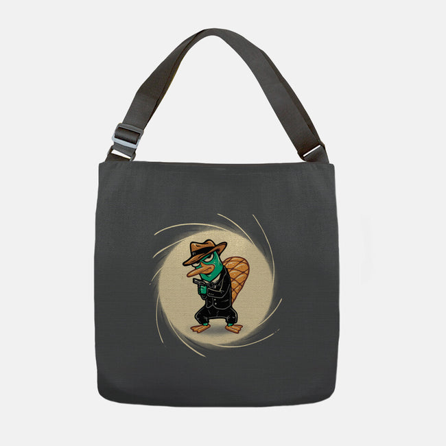 The Spy With The Golden Tail-None-Adjustable Tote-Bag-glitchygorilla