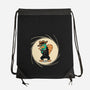 The Spy With The Golden Tail-None-Drawstring-Bag-glitchygorilla