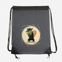 The Spy With The Golden Tail-None-Drawstring-Bag-glitchygorilla