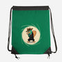 The Spy With The Golden Tail-None-Drawstring-Bag-glitchygorilla