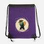 The Spy With The Golden Tail-None-Drawstring-Bag-glitchygorilla