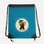 The Spy With The Golden Tail-None-Drawstring-Bag-glitchygorilla