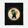 The Spy With The Golden Tail-None-Fleece-Blanket-glitchygorilla