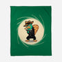 The Spy With The Golden Tail-None-Fleece-Blanket-glitchygorilla