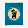 The Spy With The Golden Tail-None-Fleece-Blanket-glitchygorilla
