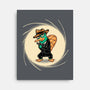 The Spy With The Golden Tail-None-Stretched-Canvas-glitchygorilla