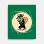 The Spy With The Golden Tail-None-Stretched-Canvas-glitchygorilla