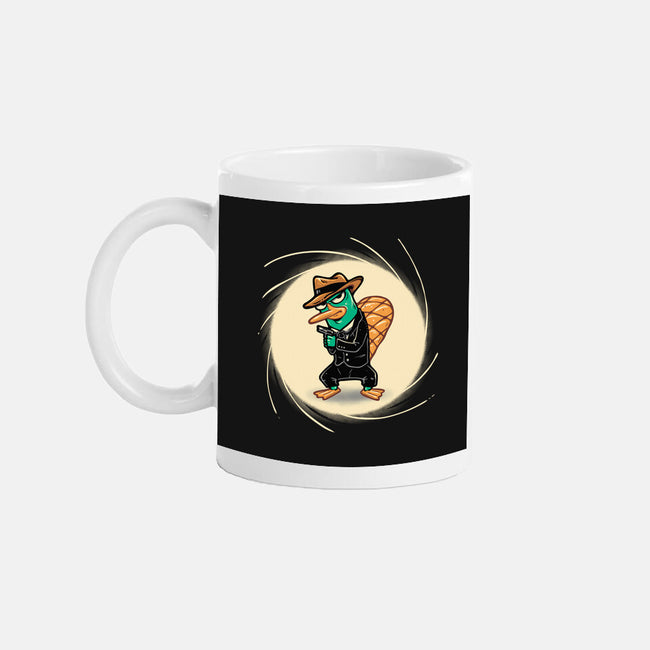 The Spy With The Golden Tail-None-Mug-Drinkware-glitchygorilla