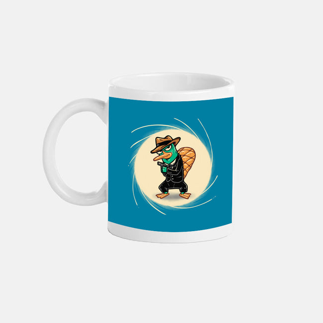 The Spy With The Golden Tail-None-Mug-Drinkware-glitchygorilla