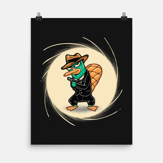 The Spy With The Golden Tail-None-Matte-Poster-glitchygorilla