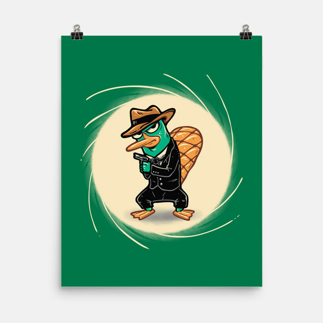 The Spy With The Golden Tail-None-Matte-Poster-glitchygorilla