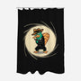 The Spy With The Golden Tail-None-Polyester-Shower Curtain-glitchygorilla