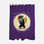 The Spy With The Golden Tail-None-Polyester-Shower Curtain-glitchygorilla