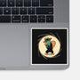 The Spy With The Golden Tail-None-Glossy-Sticker-glitchygorilla