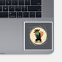 The Spy With The Golden Tail-None-Glossy-Sticker-glitchygorilla