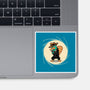 The Spy With The Golden Tail-None-Glossy-Sticker-glitchygorilla