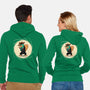 The Spy With The Golden Tail-Unisex-Zip-Up-Sweatshirt-glitchygorilla