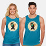 The Spy With The Golden Tail-Unisex-Basic-Tank-glitchygorilla