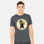 The Spy With The Golden Tail-Mens-Heavyweight-Tee-glitchygorilla