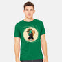The Spy With The Golden Tail-Mens-Heavyweight-Tee-glitchygorilla