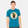 The Spy With The Golden Tail-Mens-Heavyweight-Tee-glitchygorilla