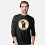 The Spy With The Golden Tail-Mens-Long Sleeved-Tee-glitchygorilla