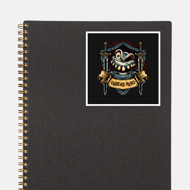 The Undead Hero-None-Glossy-Sticker-glitchygorilla
