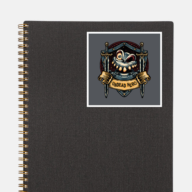The Undead Hero-None-Glossy-Sticker-glitchygorilla