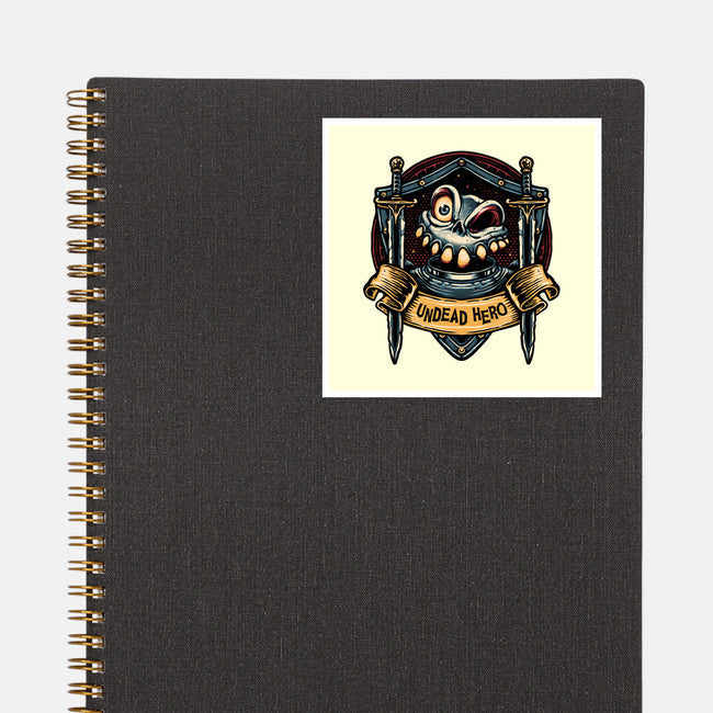 The Undead Hero-None-Glossy-Sticker-glitchygorilla