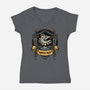 The Undead Hero-Womens-V-Neck-Tee-glitchygorilla