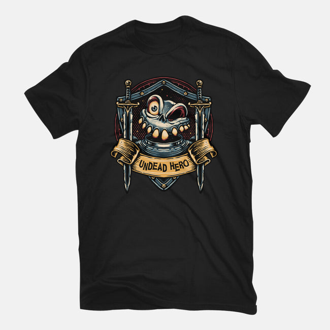 The Undead Hero-Mens-Basic-Tee-glitchygorilla