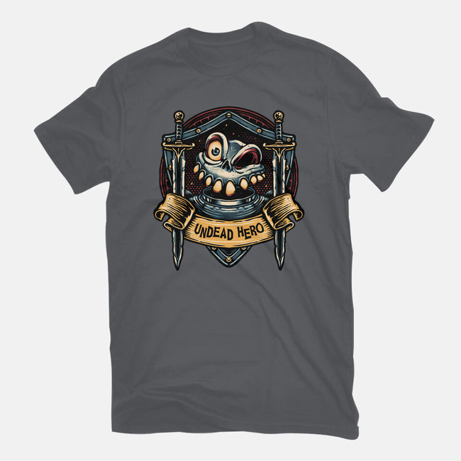 The Undead Hero-Womens-Fitted-Tee-glitchygorilla