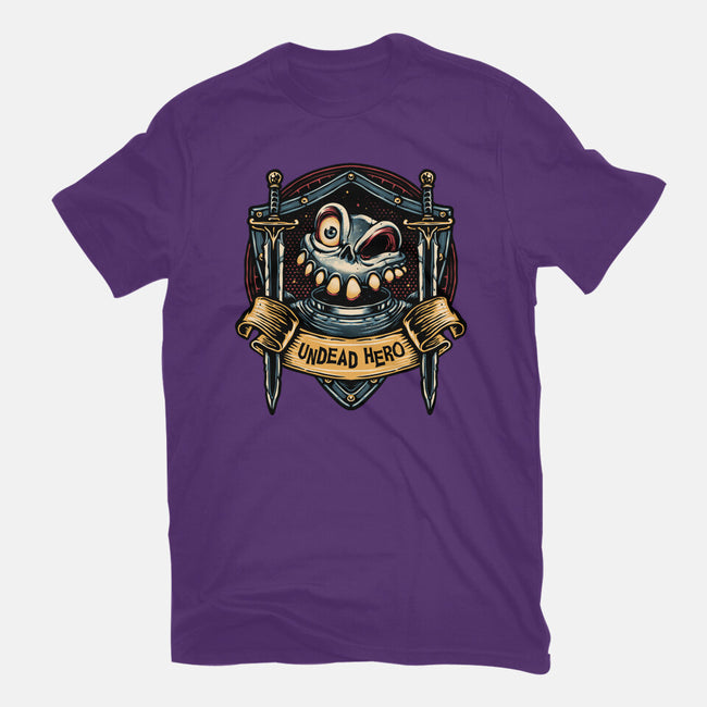 The Undead Hero-Womens-Fitted-Tee-glitchygorilla