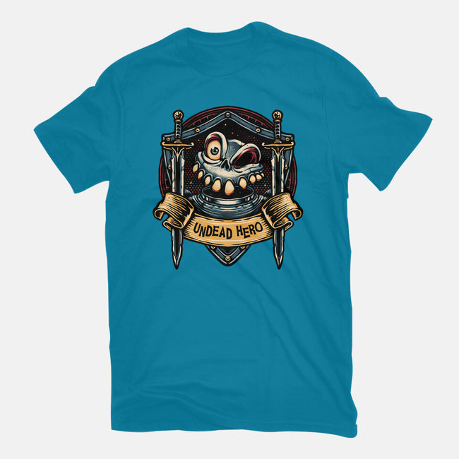 The Undead Hero-Womens-Fitted-Tee-glitchygorilla