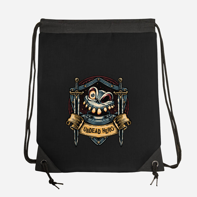 The Undead Hero-None-Drawstring-Bag-glitchygorilla