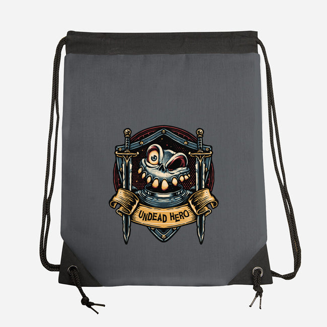 The Undead Hero-None-Drawstring-Bag-glitchygorilla