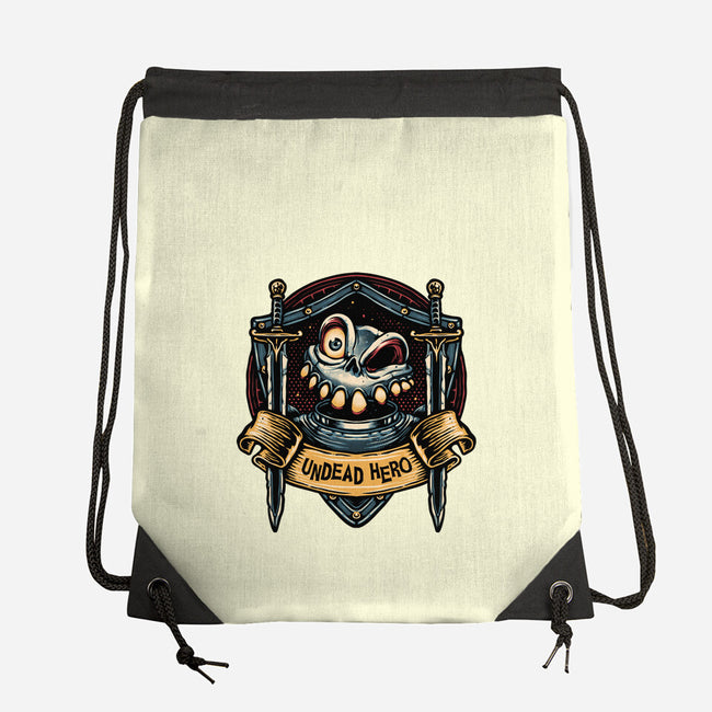 The Undead Hero-None-Drawstring-Bag-glitchygorilla