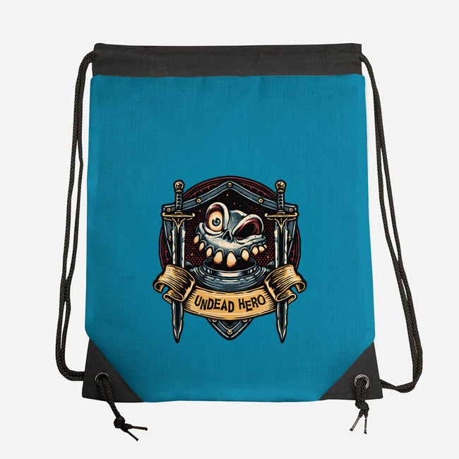 The Undead Hero-None-Drawstring-Bag-glitchygorilla