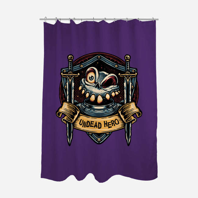 The Undead Hero-None-Polyester-Shower Curtain-glitchygorilla
