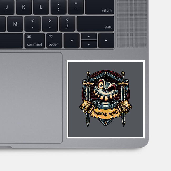The Undead Hero-None-Glossy-Sticker-glitchygorilla