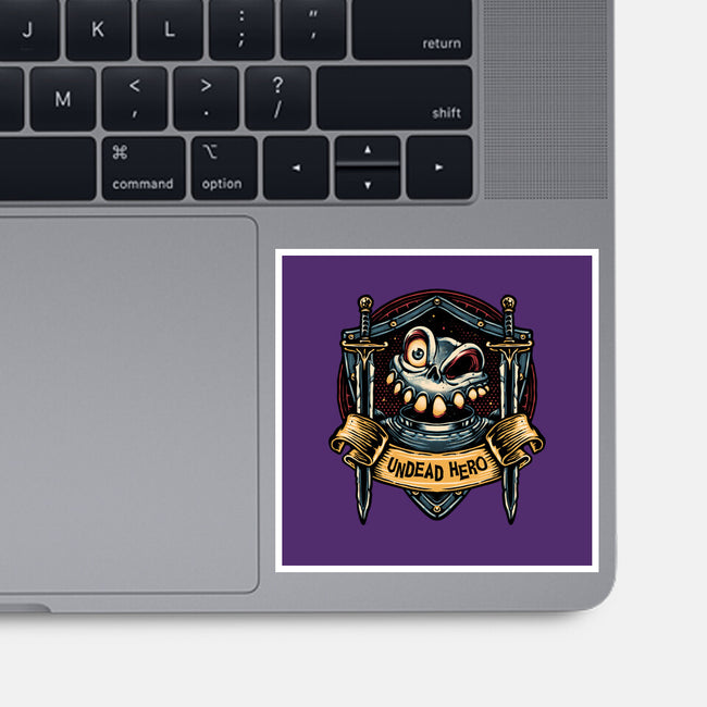 The Undead Hero-None-Glossy-Sticker-glitchygorilla