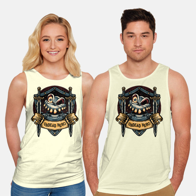 The Undead Hero-Unisex-Basic-Tank-glitchygorilla