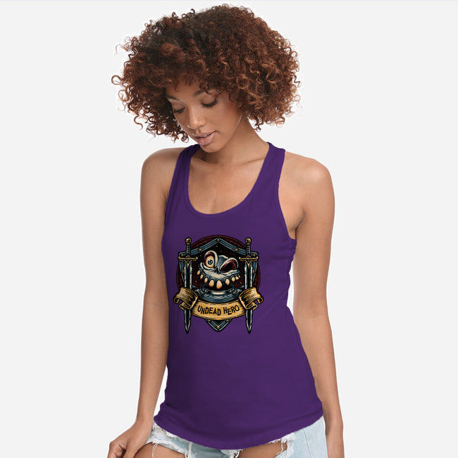 The Undead Hero-Womens-Racerback-Tank-glitchygorilla