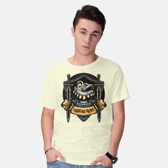 The Undead Hero-Mens-Basic-Tee-glitchygorilla