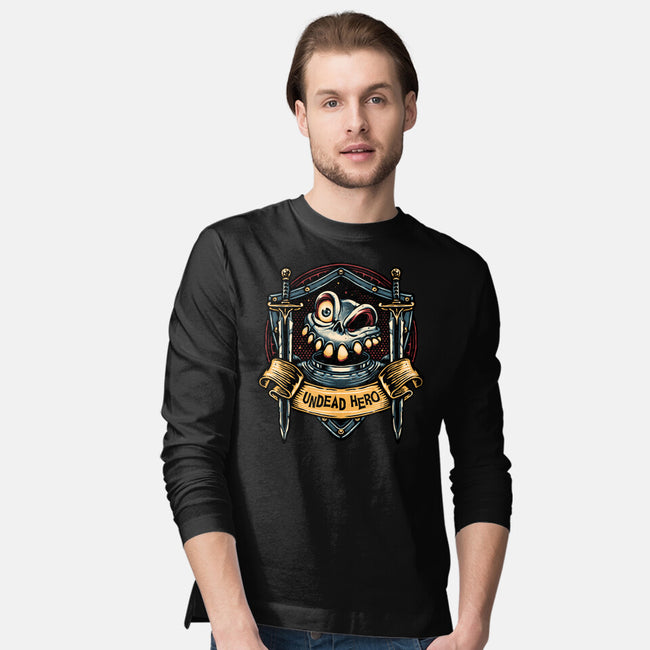 The Undead Hero-Mens-Long Sleeved-Tee-glitchygorilla