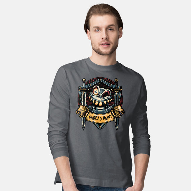 The Undead Hero-Mens-Long Sleeved-Tee-glitchygorilla