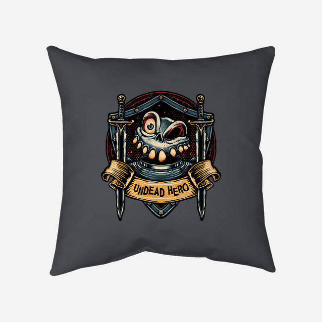 The Undead Hero-None-Removable Cover w Insert-Throw Pillow-glitchygorilla