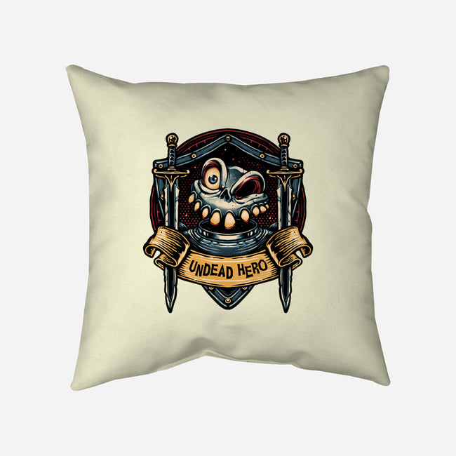 The Undead Hero-None-Removable Cover w Insert-Throw Pillow-glitchygorilla
