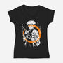 Thunder Breath Ninja-Womens-V-Neck-Tee-Eoli Studio